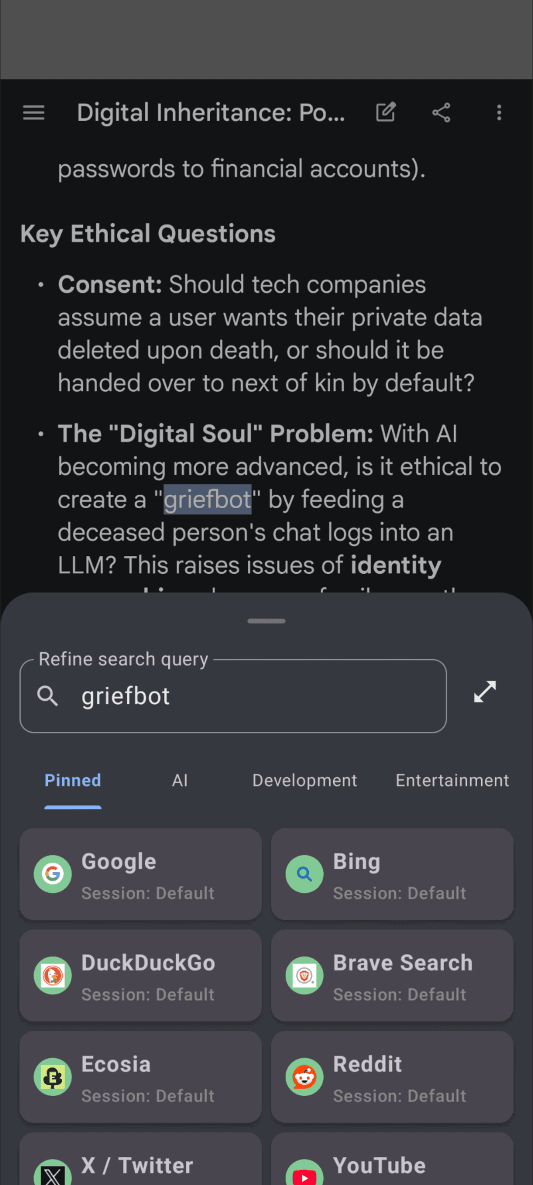 Editable Context